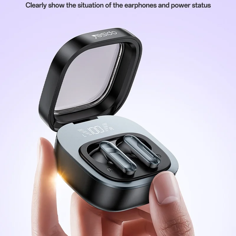 YESIDO TWS36 Wireless Bluetooth-compatible Earbuds Low Latency TWS Earbuds Semi In Ear Headphones