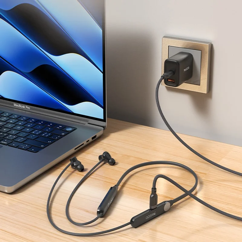 YESIDO YSP30 Neckband Bluetooth-compatible Earphones In Ear Wireless Headphones with Rotary Knob