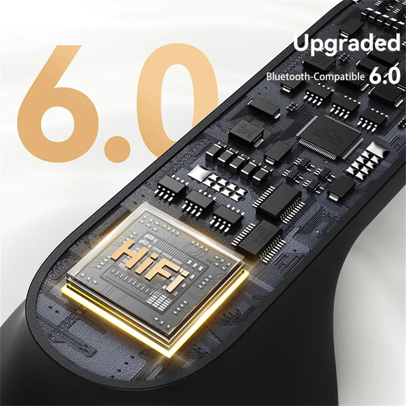 USAMS Echo E05 In-Ear Wireless Earphones Stable 13mm Dynamic Driver Headphones - Black