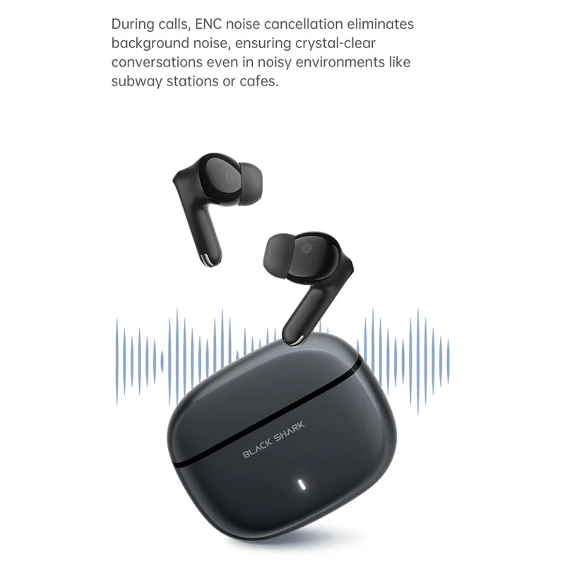 BLACK SHARK T23 Kabellose Ohrhörer ENC Geräuschreduzierung In-Ear-Kopfhörer Bluetooth-kompatibel - Schwarz