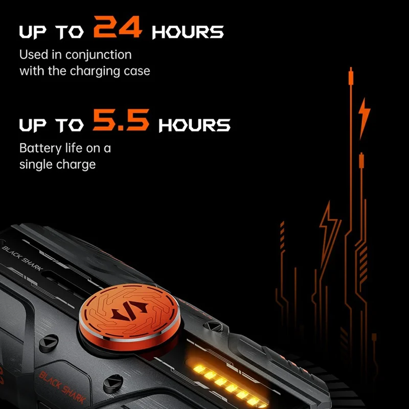 BLACK SHARK Rokas 3 TWS Auricolari Wireless con Doppio Microfono / Cancellazione del Rumore ENC - Nero