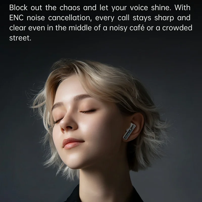 BLACK SHARK Rokas 3 TWS Auricolari Wireless con Doppio Microfono / Cancellazione del Rumore ENC - Nero