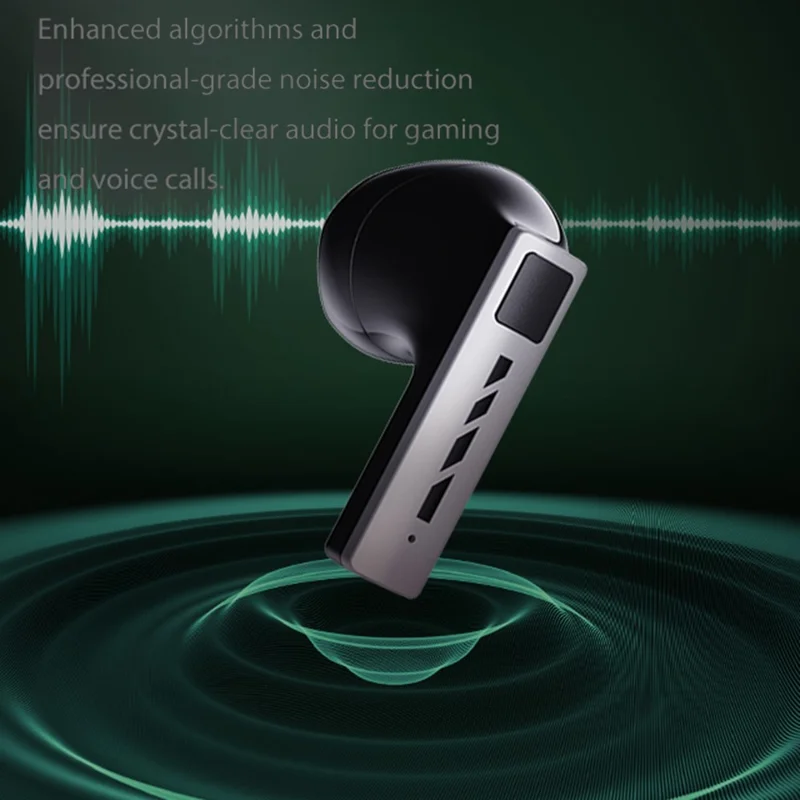 BLACK SHARK T11 ENC Riduzione del rumore Auricolari compatibili con Bluetooth Semi In Ear Bassa latenza Auricolari wireless - Grigio