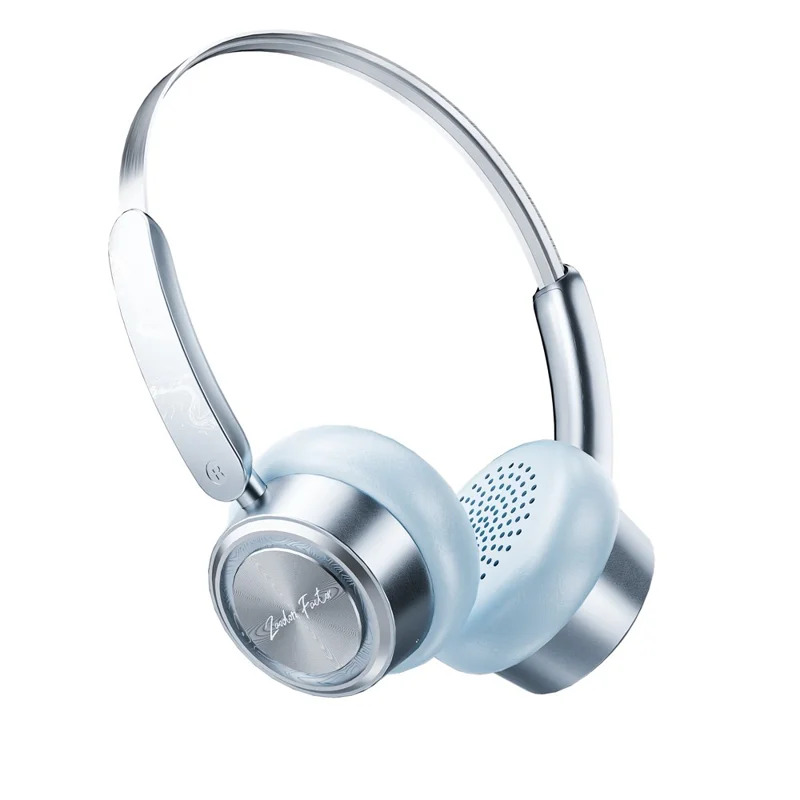 ZAODON mini Bluetooth-compatible 6.0 Headphones High Definition Audio Wireless Over Ear Headset - Blue