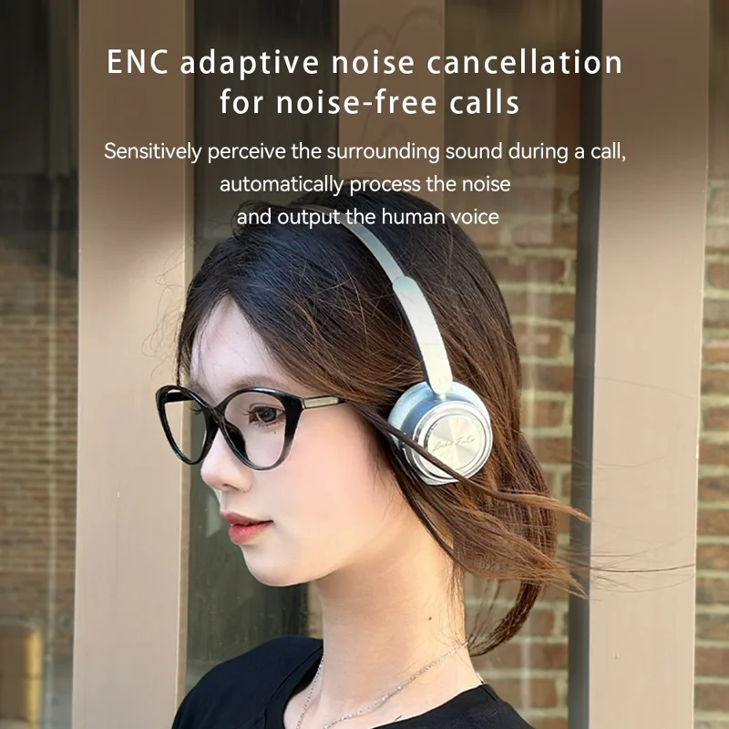 ZAODON mini Bluetooth-compatible 6.0 Headphones High Definition Audio Wireless Over Ear Headset - Blue