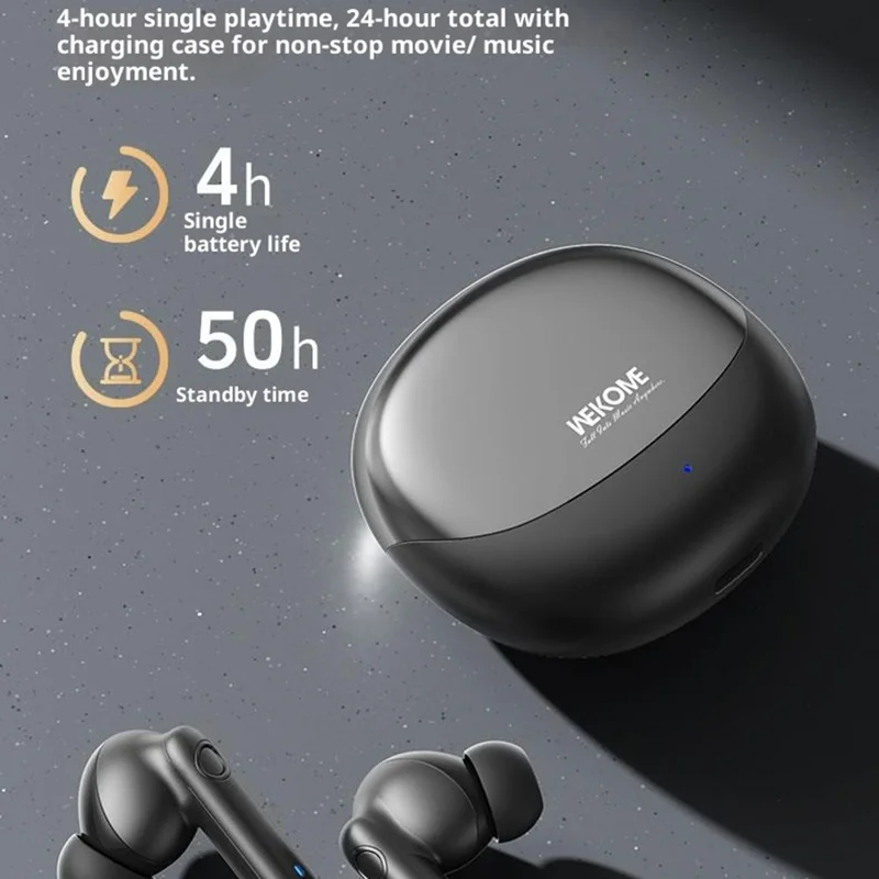WEKOME WS-29 Kinkong Melodier Series True Wireless Bluetooth-Compatible Earbuds 10mm Drivers Headphones - Black