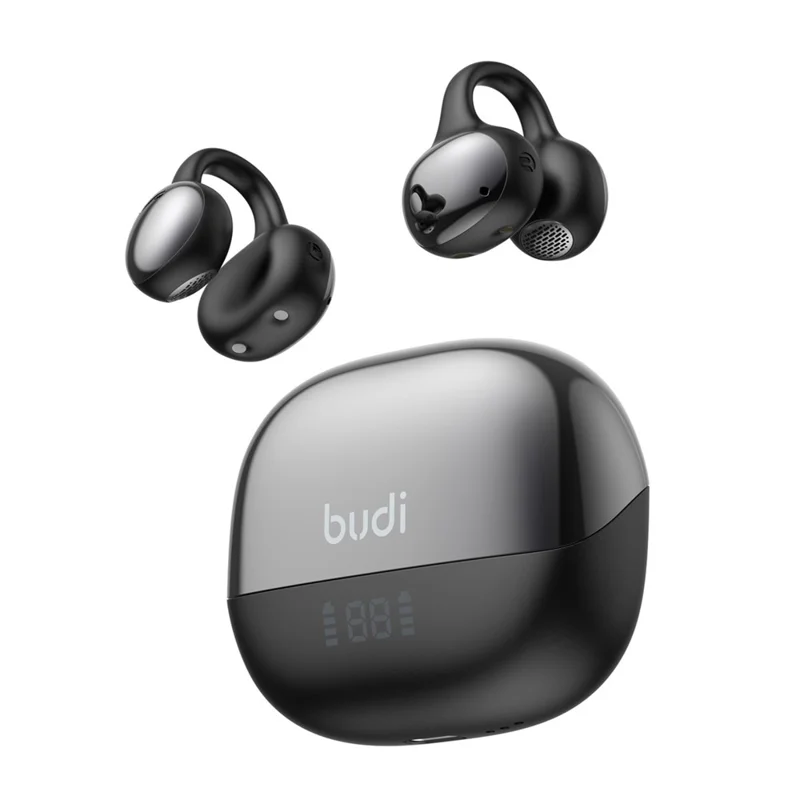 BUDI EP68B Wireless Open Ear Bluetooth-compatible Headphones ENC Noise Cancelling Clip Earbuds