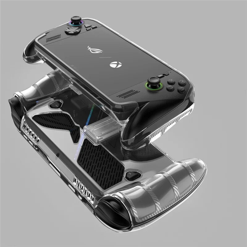 Gennemsigtigt TPU-beskyttelsesetui med stand til Asus ROG Xbox Ally (2025) / Xbox Ally X (2025) spilstyring