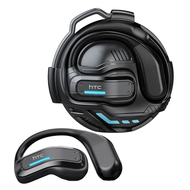 HTC NE02 Bluetooth-Compatible V6.0 Open-Ear Headphones Wireless Earbuds Long Battery Life High Sound Quality - Black