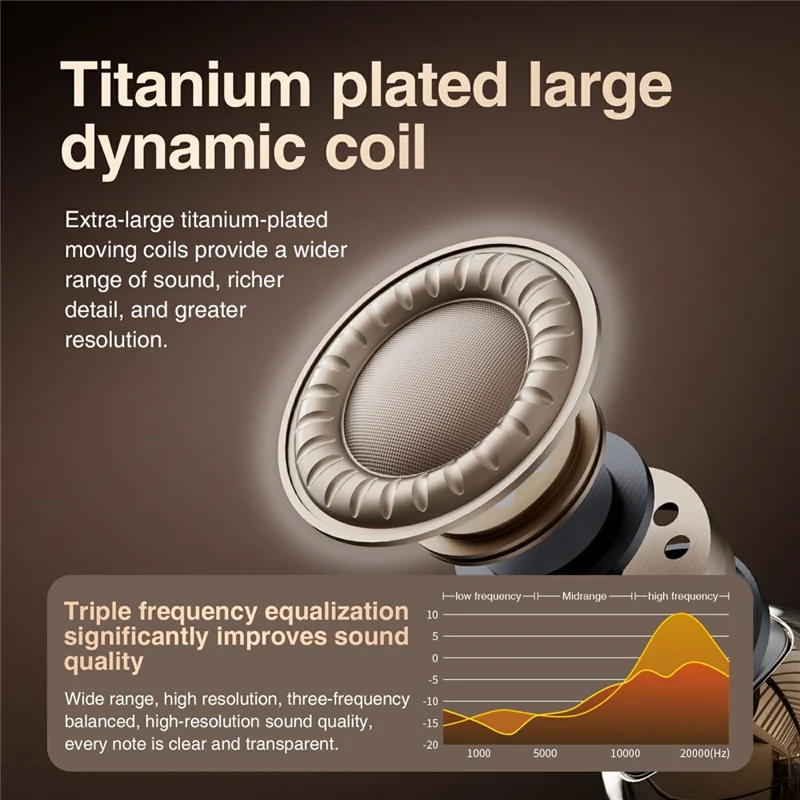 HILEO HI83 Open Ear Bluetooth-compatible 6.0 Earbuds 360 Degree Panoramic Sound Wireless Earphones - Gold