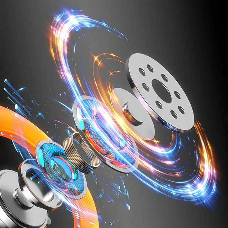 HTC NE12 Bluetooth V6.0 Trådlösa Hörlurar Sport Trådlösa Öronsnäckor med Låg Latens, Brusreducering, HD-samtal - Svart