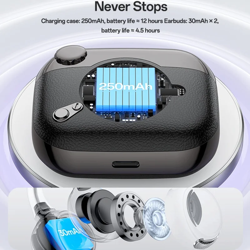 YESIDO YSP31 Écouteurs sans fil Open-Ear à clip Bluetooth compatibles Longue durée de batterie OWS