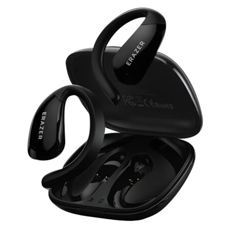 LENOVO ERAZER XF30 Écouteurs sans fil avec crochets d'oreille Son 360° Écouteurs ouverts Bluetooth Mode à faible latence pour le jeu et le streaming - Noir