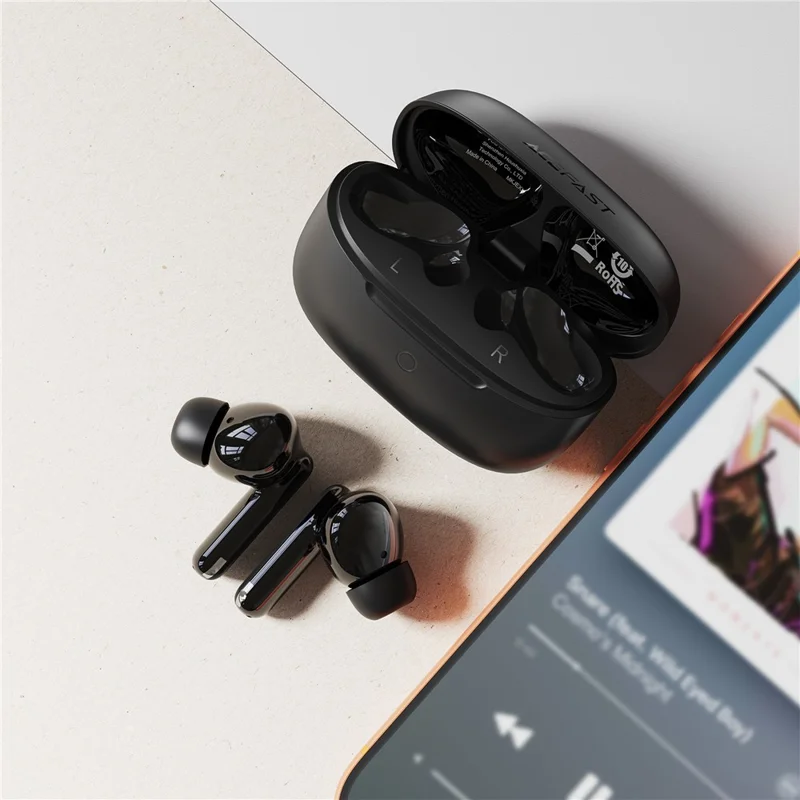 ACEFAST W7 True Wireless Oordopjes BT 6.0 TWS Oortelefoons met Lage Latentie en 13mm Dynamische Speaker voor Muziek en Gesprekken - Zwart
