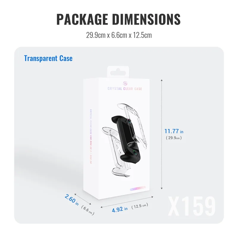 JYS-X159 til Asus ROG Xbox Ally X (2025) / Xbox Ally (2025) gennemsigtig hylster PC beskyttelseshylster