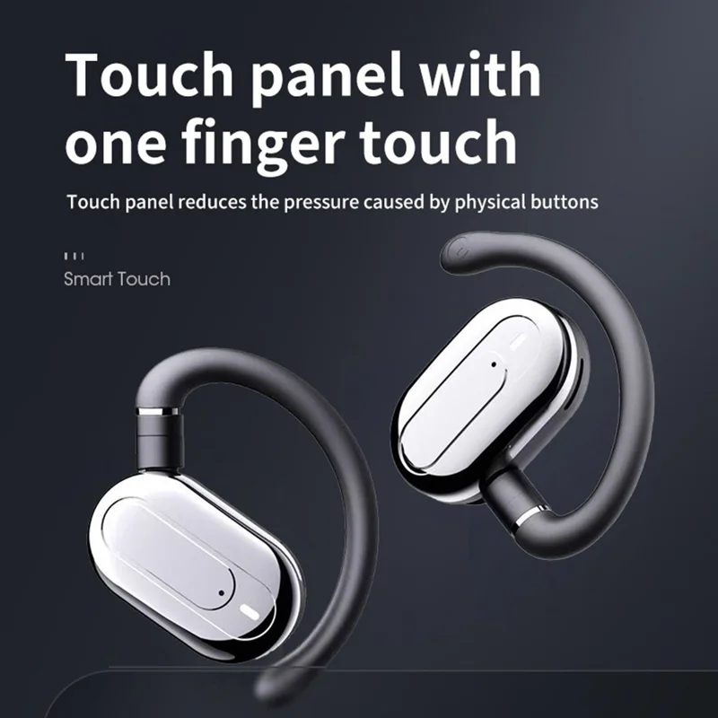 T29 Over-Ear Bluetooth-Compatible Earphones with Noise Reduction Real-Time Transcription AI Multilingual Translation Earbuds - Black