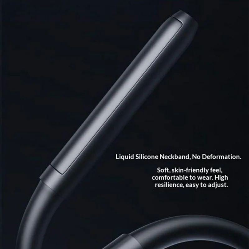 AIGO WJ02 Auscultadores Intra-auriculares com Colarinho Sem Fios Bluetooth com Imã Anti-emaranhamento - Preto