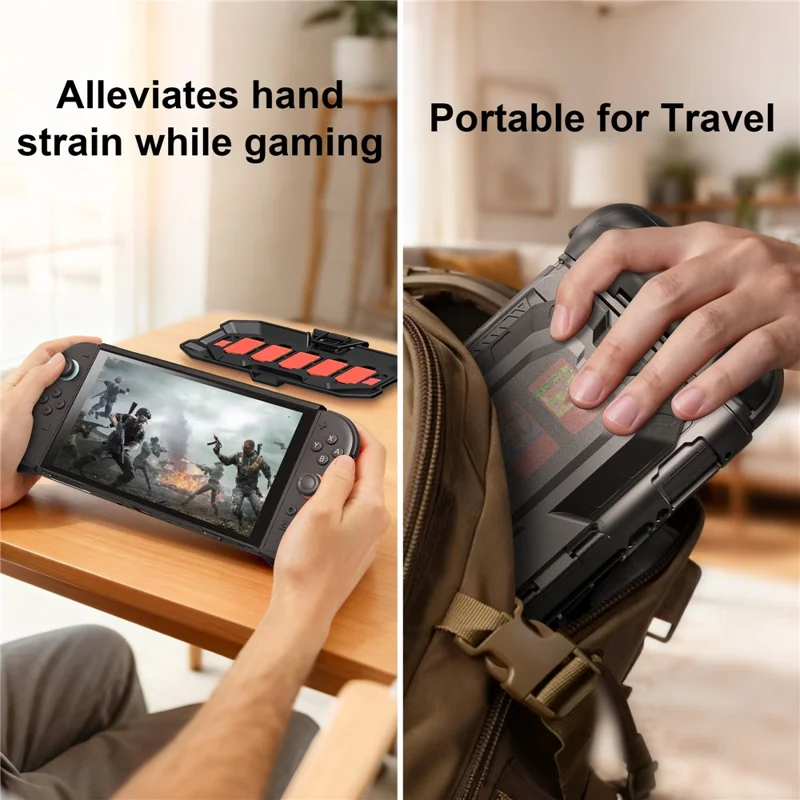 STARTRC GAMES For Nintendo Switch 2 Case TPU+PC Protective Cover with Removable Game Card Storage Back Case Anti-Drop Anti-Scratch