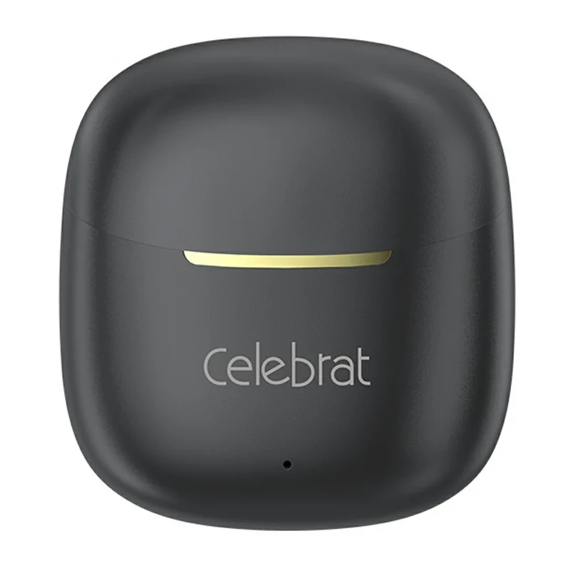 CELEBRAT W79 Semi In-Ear Wireless Earbuds Bluetooth-compatible 5.4 13mm Driver HiFi Audio Earbuds - Black