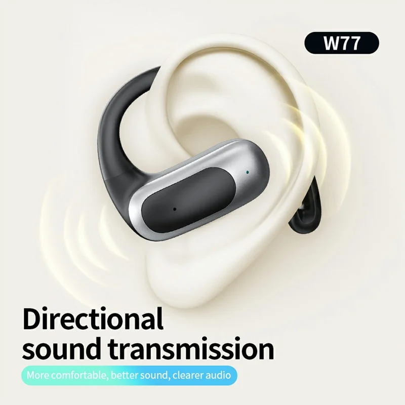 CELEBRAT W77 Trådløse Ørepuder Bluetooth-kompatibel 5.4 Sportsøretelefoner Sande Trådløse Ørekløer Design til Udendørs Brug