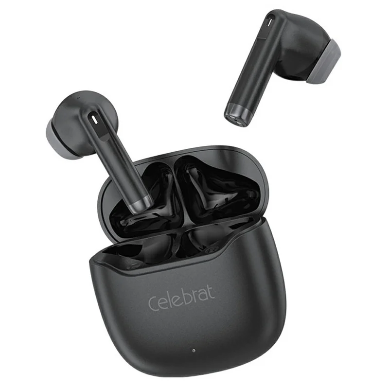 Беспроводные наушники CELEBRAT W75, Bluetooth 5.4, высокое качество звука, вставные наушники — черные