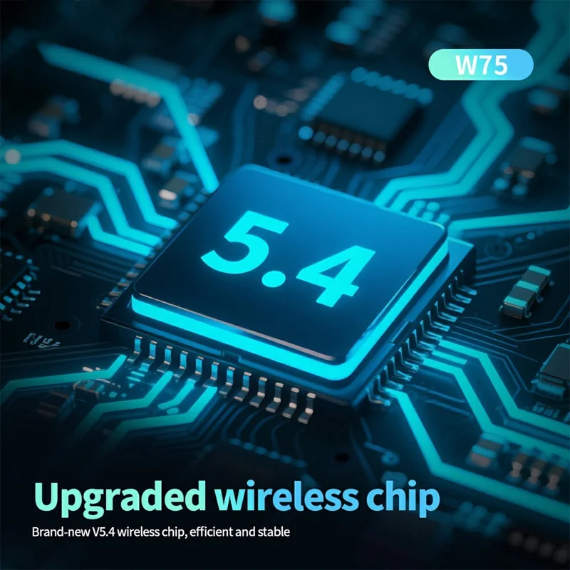 Беспроводные наушники CELEBRAT W75, Bluetooth 5.4, высокое качество звука, вставные наушники — черные