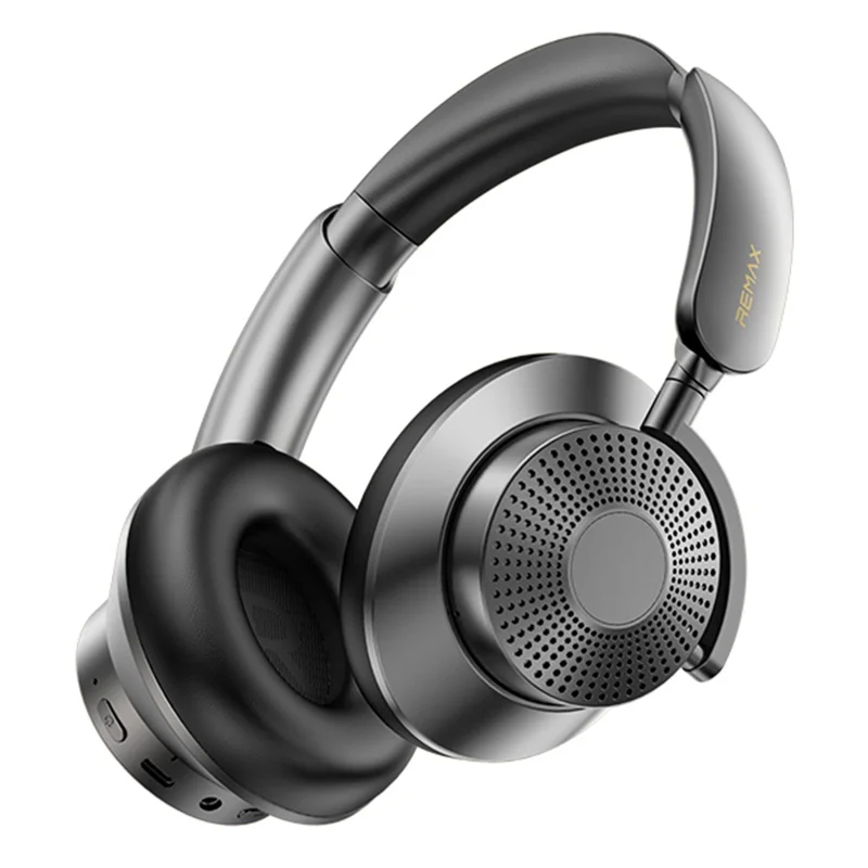 REMAX RB-970HB Wireless Over-Ear Headphones ANC Noise Canceling Bluetooth-Compatible Headset with Soft Earpads - Black