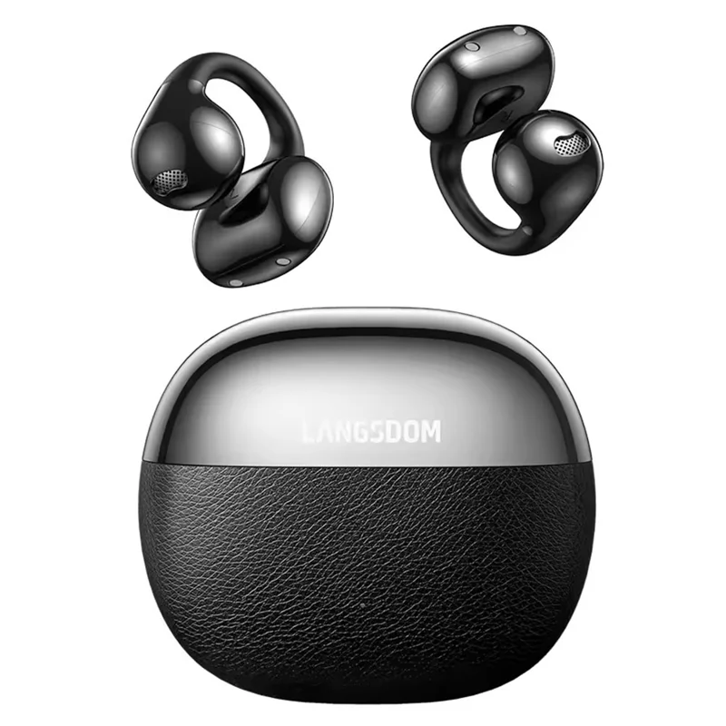 LANGSDOM TS30 OWS Open-Ear Earbuds Bluetooth-Compatible 6.0 Clip-On Earphones for Sports