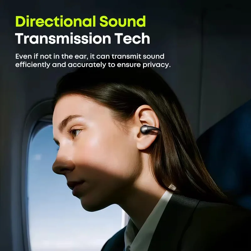 LANGSDOM TS30 OWS Open-Ear Earbuds Bluetooth-Compatible 6.0 Clip-On Earphones for Sports