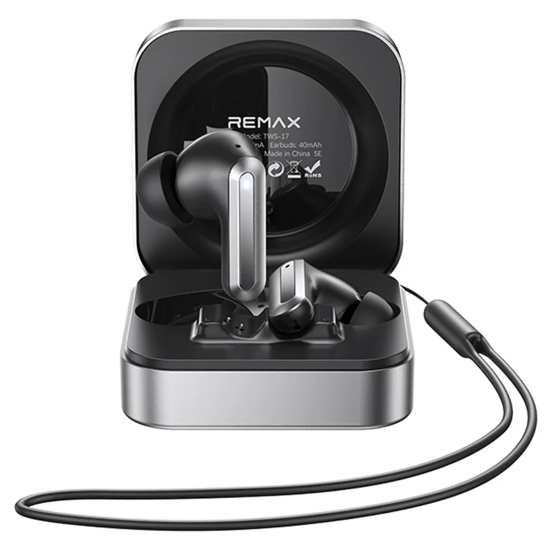 REMAX TWS-17 Wireless Earbuds ANC ENC Noise Cancelling True Wireless Stereo Earphones for Music / Calls - Black