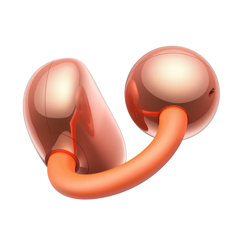 USAMS Echo R03 Clip-On Earbuds 11mm Driver Bluetooth-compatible 6.0 Wireless Earbuds - Orange