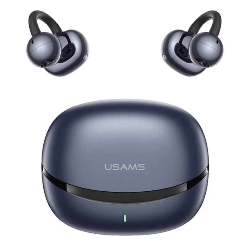 USAMS Echo R03 klämmöra 11 mm driver Bluetooth 6.0 trådlösa öronsnäckor - Blå