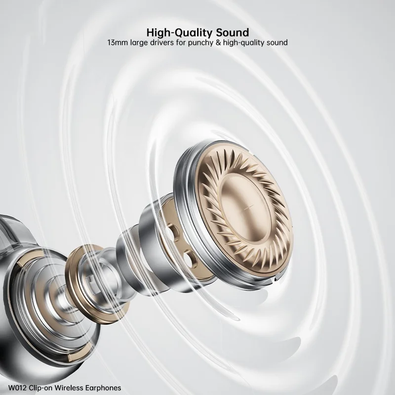 Беспроводные наушники XUNDD W012 Bluetooth 5.4, сенсорное управление, клипса