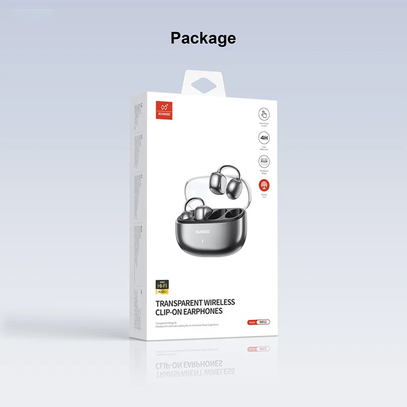 Беспроводные наушники XUNDD W012 Bluetooth 5.4, сенсорное управление, клипса