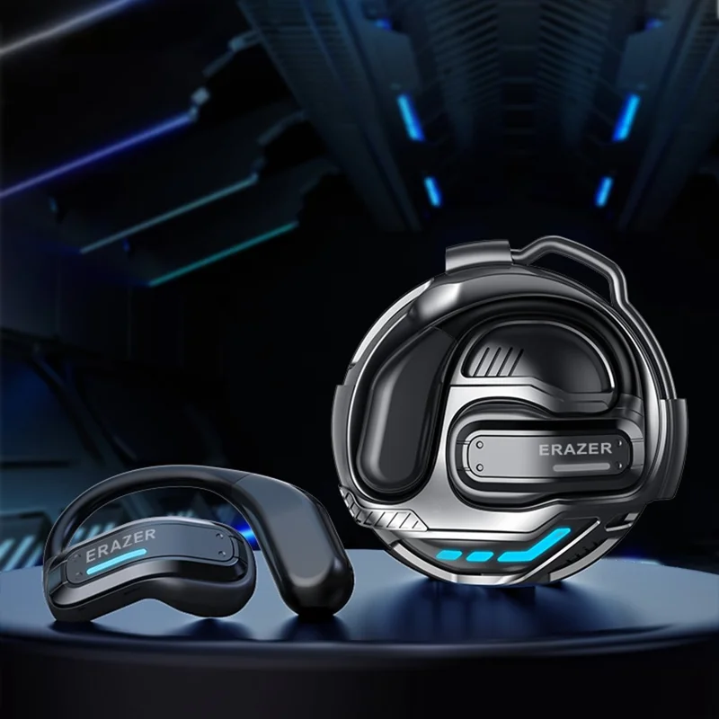 For LENOVO ERAZER X8 OWS Bluetooth-compatible Earbuds HiFi Sound Touch Control Open Ear Sports Earbuds - Black