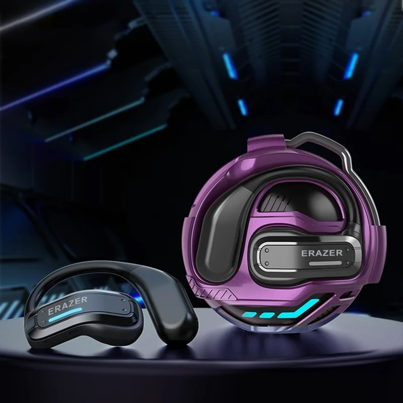 Наушники OWS с поддержкой Bluetooth, HiFi-звук, сенсорное управление, открытые наушники для спорта для LENOVO ERAZER X8 — фиолетовые