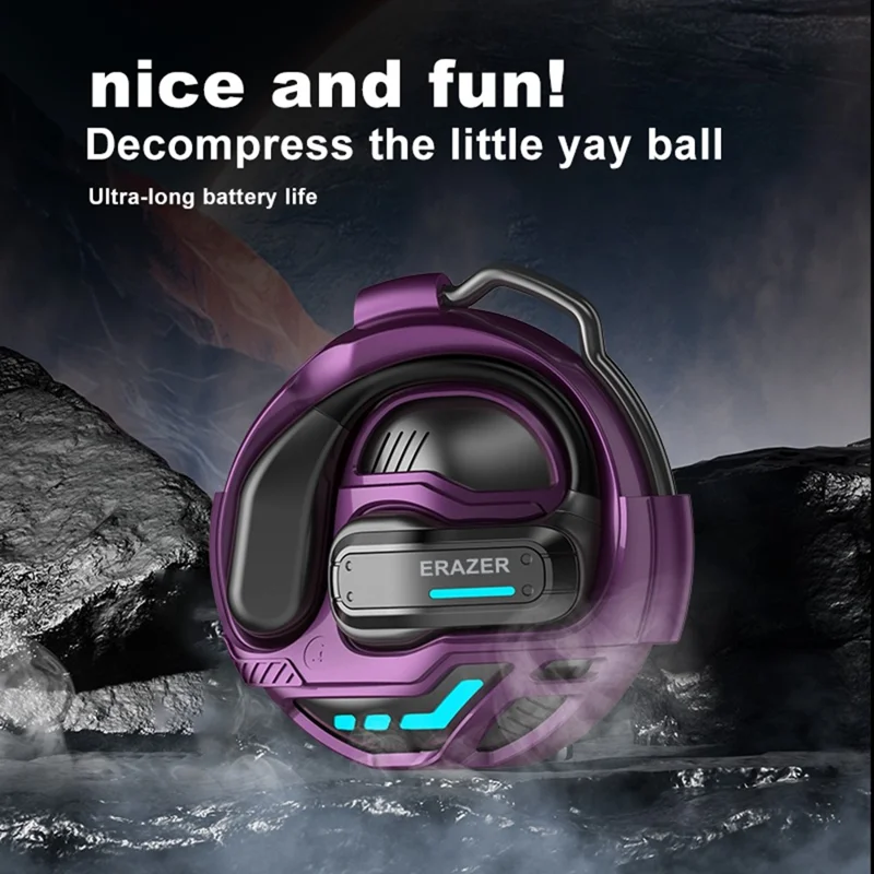 Наушники OWS с поддержкой Bluetooth, HiFi-звук, сенсорное управление, открытые наушники для спорта для LENOVO ERAZER X8 — фиолетовые