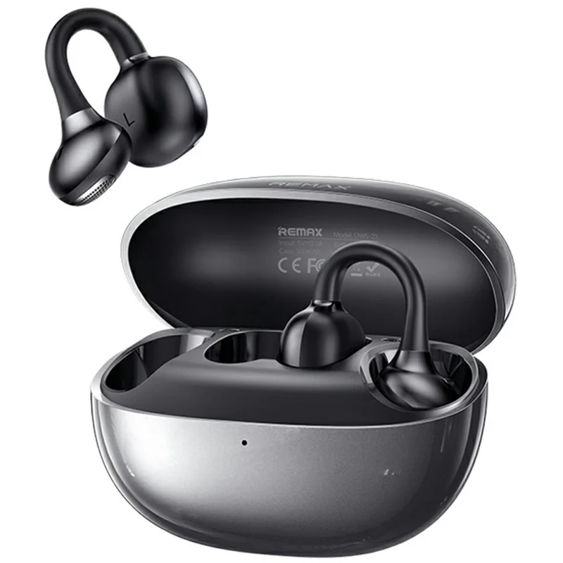 REMAX OWS-23 True Wireless Earphones 12mm Driver Stereo Music Call Bluetooth-Compatible Earbuds - Black