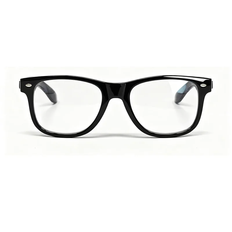 Óculos F60 com Controlo por Toque, Tradução AI, Bluetooth, Música e Chamadas Mãos Livres - Armação Preta / Lentes Anti-luz Azul