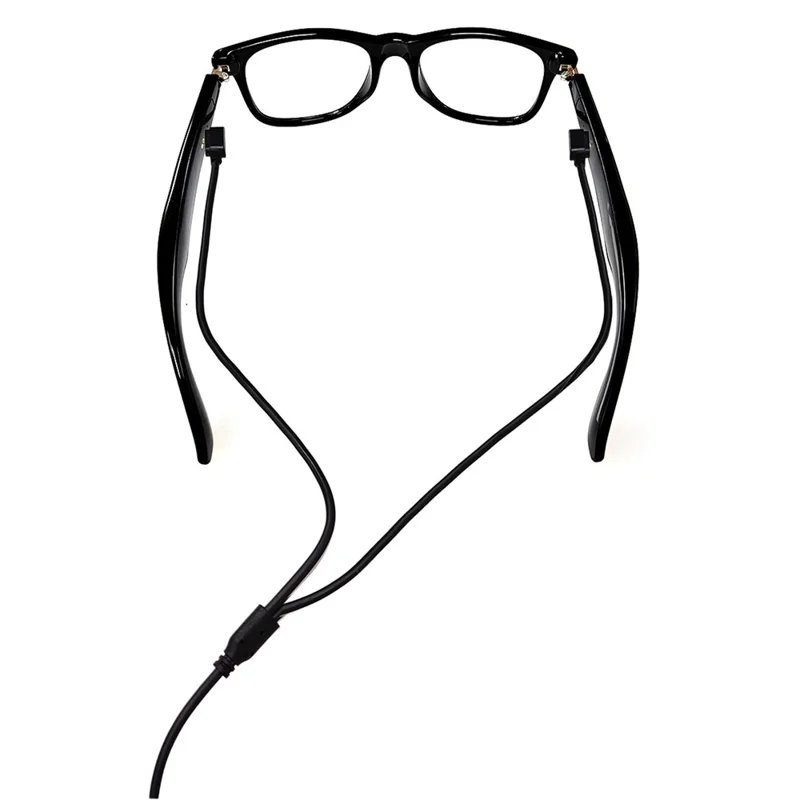 Óculos F60 com Controlo por Toque, Tradução AI, Bluetooth, Música e Chamadas Mãos Livres - Armação Preta / Lentes Anti-luz Azul