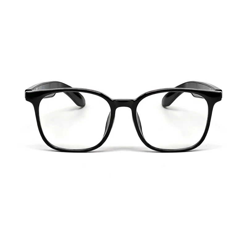 F62 AI Translation Smart Glasses Bluetooth-compatible Earphones Music Calling Intelligent Eyewear - Black Frame / Anti Blue Light Lens