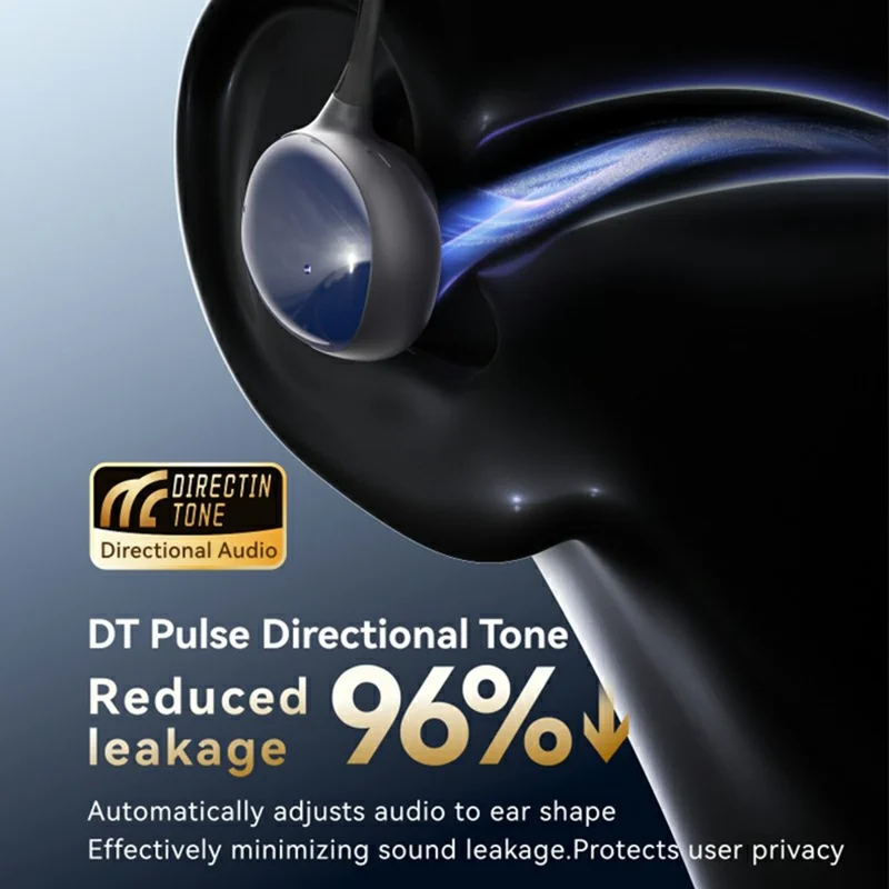 F20 Open Ear Hook OWS Earphones Wireless Sports ANC Noise Cancelling Bluetooth-Compatible Headphones - Purple