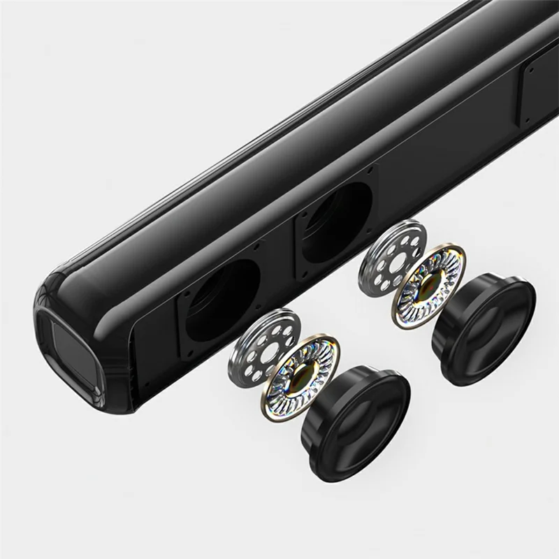 AWEI Y520 Bluetooth-Compatible Soundbar with Subwoofer 2.1 Channel Home Theater Speaker System - Black