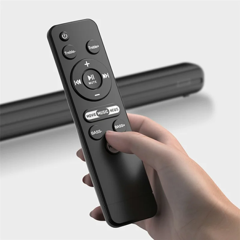 AWEI Y520 Bluetooth-Compatible Soundbar with Subwoofer 2.1 Channel Home Theater Speaker System - Black