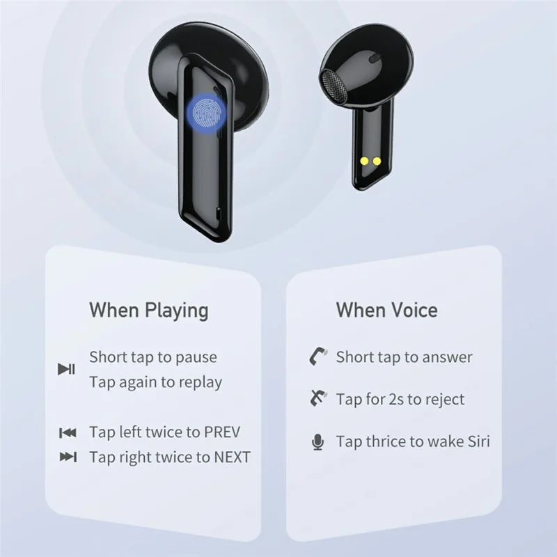 AWEI T36 Sports Bluetooth-Compatible TWS Earphones Gaming Zero Latency Wireless Earbuds - White