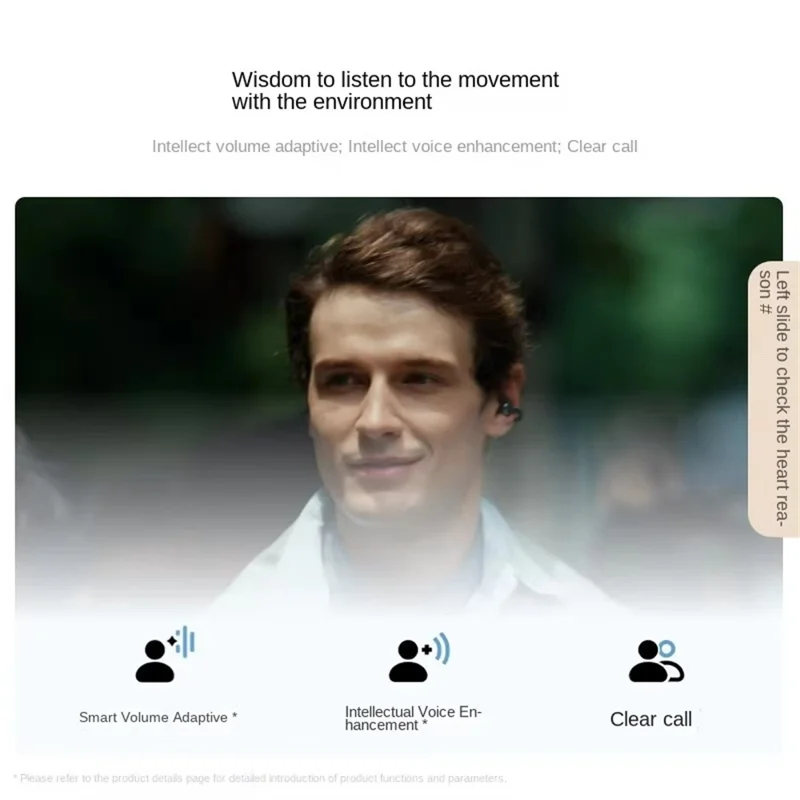 HUAWEI FreeClip 2 Open Ear Clip OWS Earphones Bluetooth-Compatible Earbuds with 10.8mm Double-Engine Unit - Black