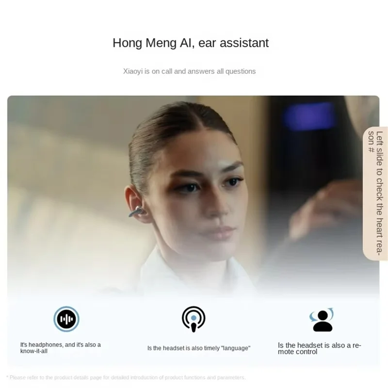 HUAWEI FreeClip 2 Open Ear Clip OWS Earphones Bluetooth-Compatible Earbuds with 10.8mm Double-Engine Unit - Black