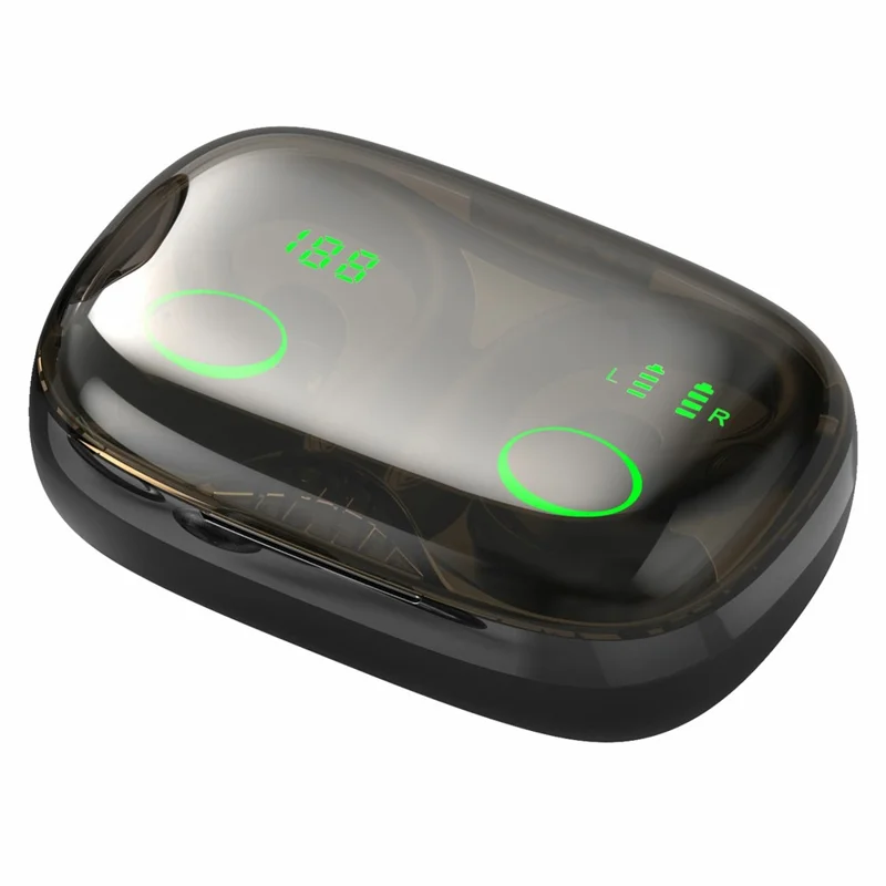 i25 Sports Bluetooth-compatible Earbuds TWS Ear Hook Noise Reduction Touch Control Wireless Earbuds - Black