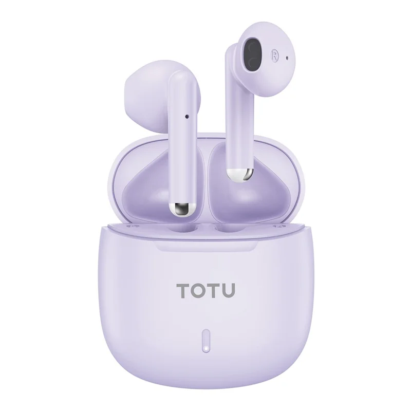 TOTU BE-12-TWS Écouteurs sans fil Bluetooth 5.3 à faible latence - Violet
