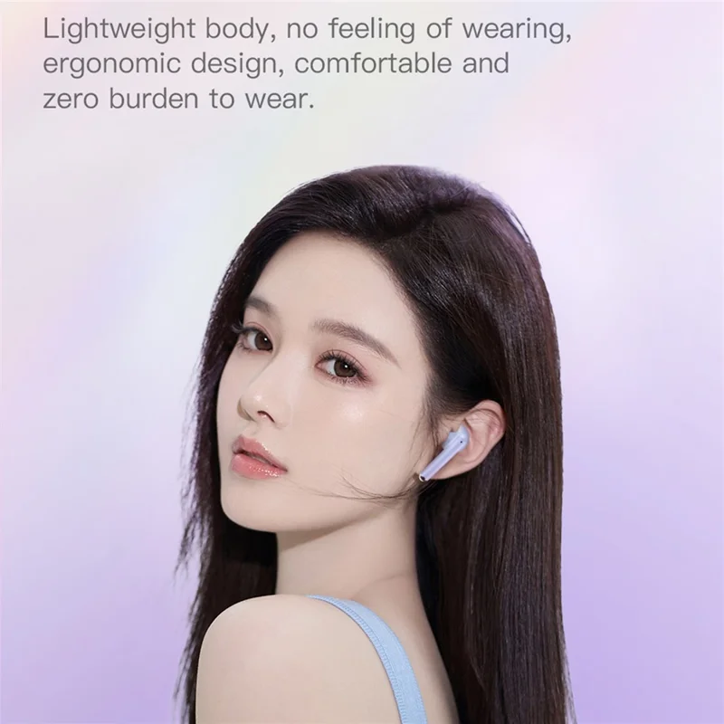 TOTU BE-12-TWS Écouteurs sans fil Bluetooth 5.3 à faible latence - Violet